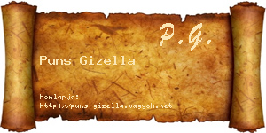 Puns Gizella névjegykártya